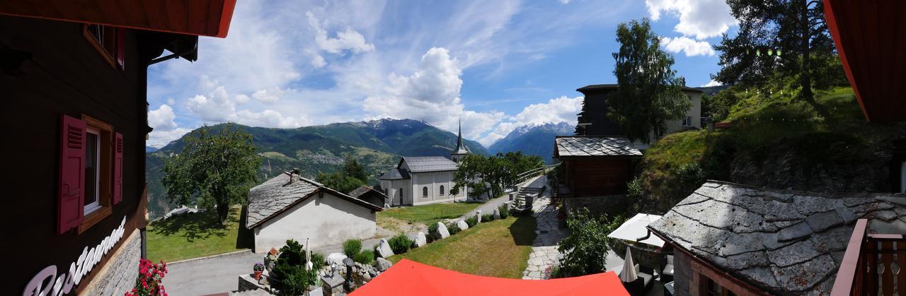 Hotel Alpenblick Zeneggen ภายนอก รูปภาพ